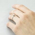 Золотое помолвочное кольцо с бриллиантом zbekdg2 от ювелирного магазина Оникс - 4