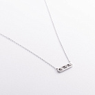 Серебряное колье "Daphne" с фианитами 181370 от ювелирного магазина Оникс - 1