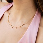 Кольє "Кульки" у червоному золоті кол02613 от ювелирного магазина Оникс - 3