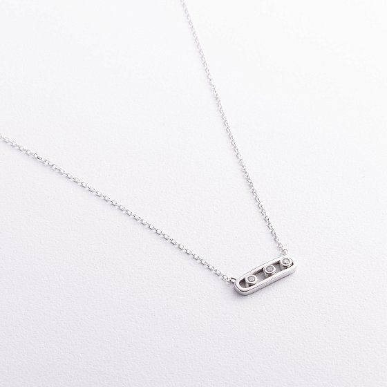 Серебряное колье "Daphne" с фианитами 181370 №2