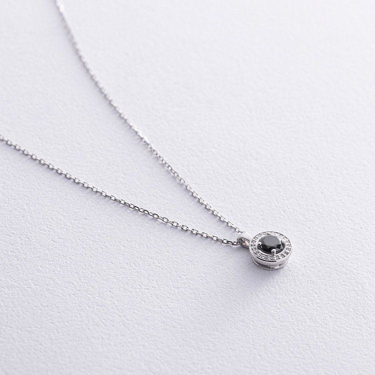 Кольє з діамантами (біле золото) 736141122 від ювелірного магазину Онікс - 2