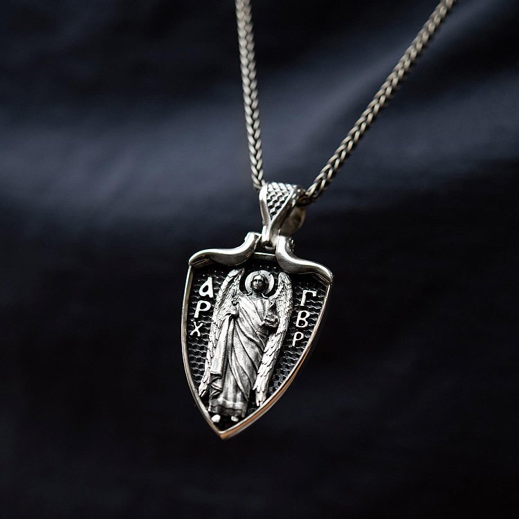 Серебряный кулон "Архангел Гавриил" 133223 от ювелирного магазина Оникс - 8