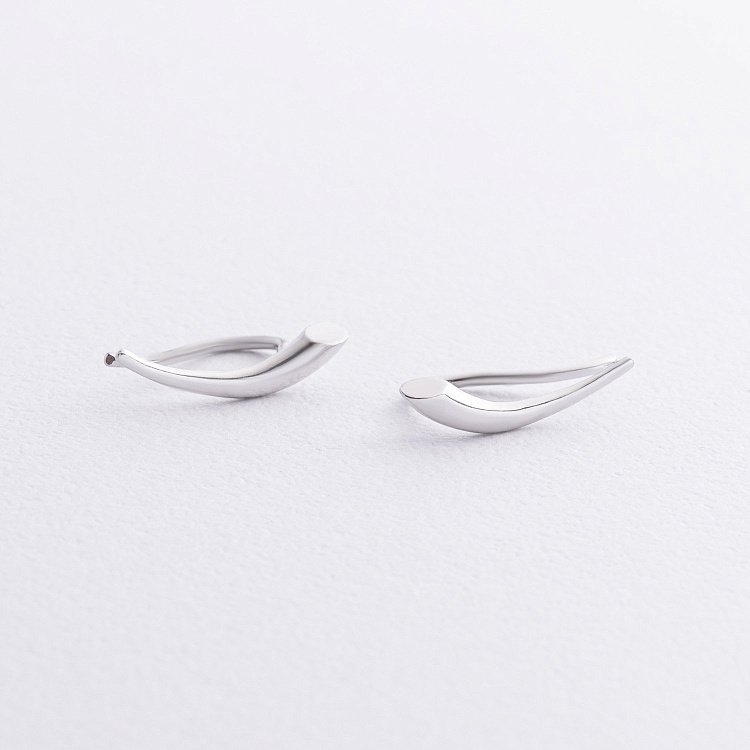 Срібні сережки - клаймбери 123410 від ювелірного магазину Онікс - 1