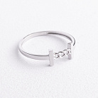 Каблучка "Patrice" у білому золоті к08523 от ювелирного магазина Оникс - 1