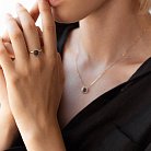 Золотое кольцо "Подсолнух" с черными бриллиантами 226153122 от ювелирного магазина Оникс - 9