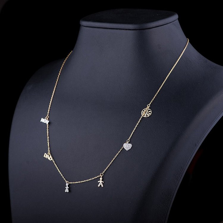 Золотое колье из коллекции "Мама" кол01032 от ювелирного магазина Оникс - 1