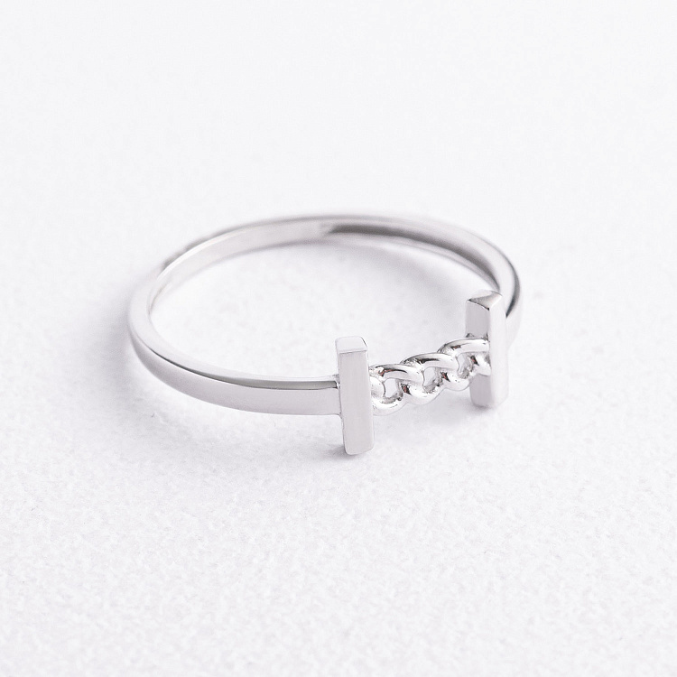 Каблучка "Patrice" у білому золоті к08523 від ювелірного магазину Онікс - 1