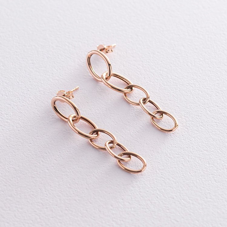 Золоті сережки - пусети "Свобода" с07358 від ювелірного магазину Онікс