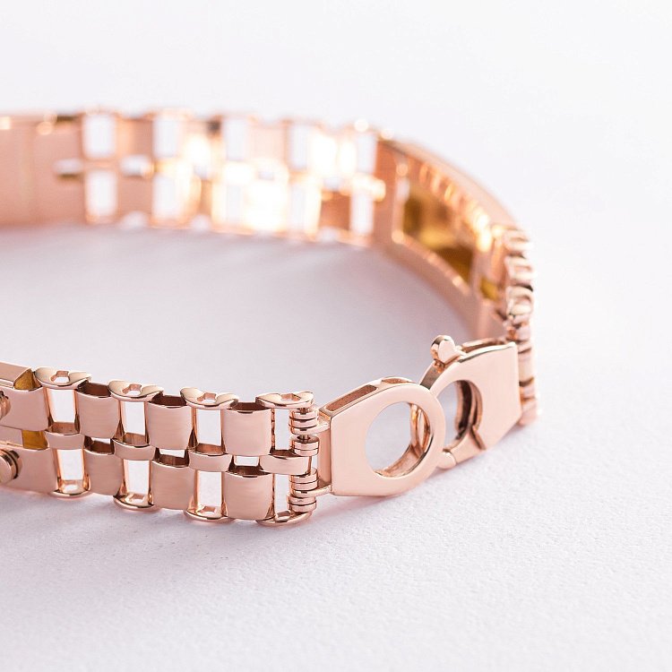 Мужской браслет в красном золоте б05013 от ювелирного магазина Оникс - 2