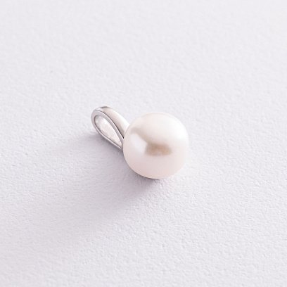 Серебряная подвеска с жемчугом 3961/1р-PWT