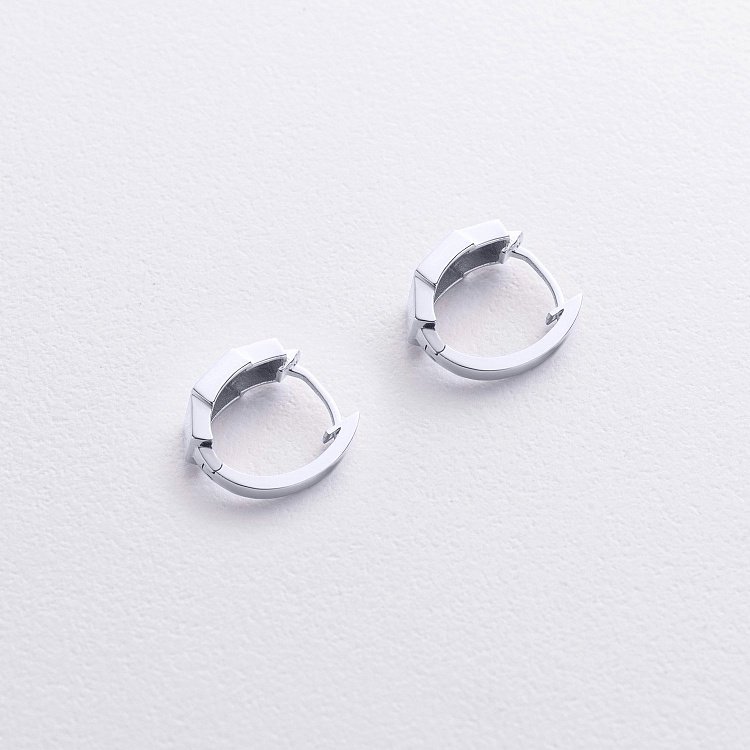 Серьги "Sandra" в белом золоте с09233 от ювелирного магазина Оникс - 2