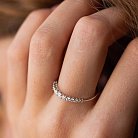 Золотое кольцо с дорожкой камней (бриллианты) кб0461ca от ювелирного магазина Оникс - 4