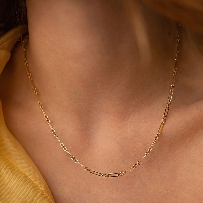 Кольє "Ванесса" у жовтому золоті кол02208 №11