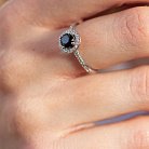Золотое кольцо с черным и белыми бриллиантами 229581122 от ювелирного магазина Оникс - 4
