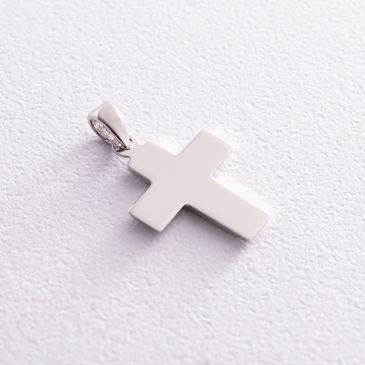 Хрестик у білому золоті п03753 від ювелірного магазину Онікс - 2