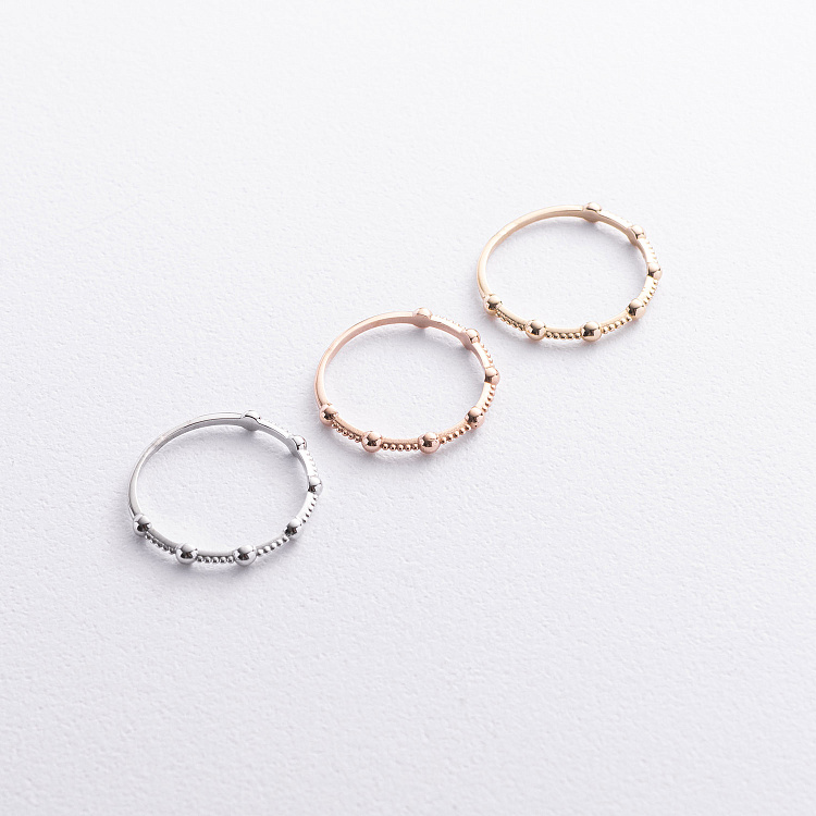 Каблучка "Lisa" у білому золоті к08494 від ювелірного магазину Онікс - 3