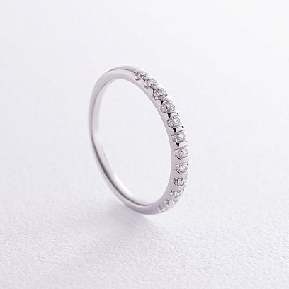 Кольцо в белом золоте с бриллиантами кб0486ca