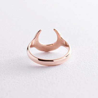 Каблучка "Лунниця" у червоному золоті к07378 №4