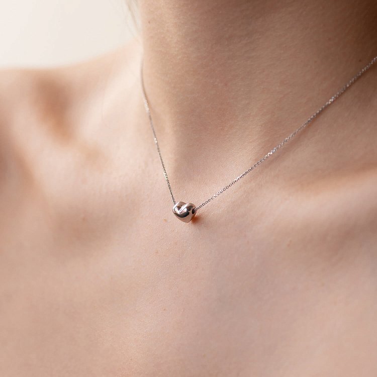 Золоте кольє з сердечком кол01322 від ювелірного магазину Онікс - 8