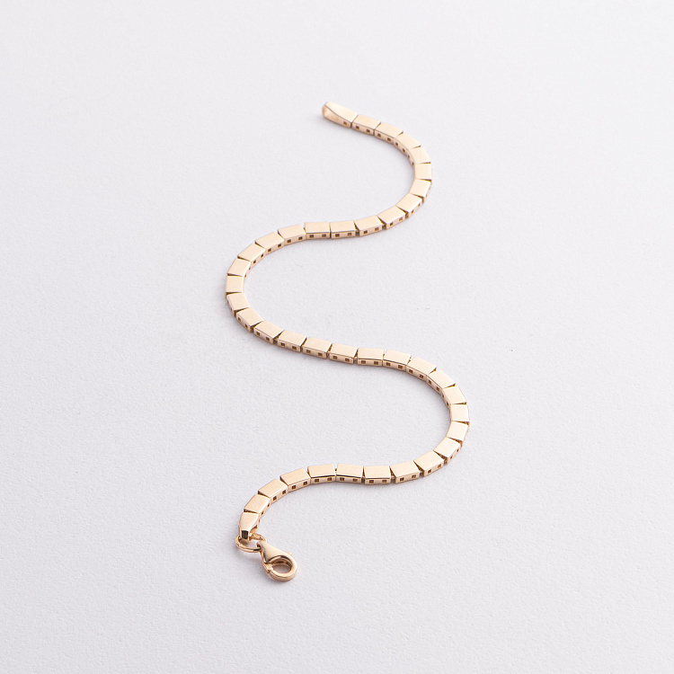 Браслет "Aria" в желтом золоте б05710 - 4 Браслет "Aria" в желтом золоте б05710 от ювелирного магазина Оникс - 4