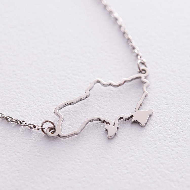 Браслет "Карта України" у сріблі 4034сб від ювелірного магазину Онікс - 2