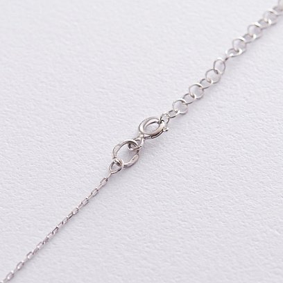 Срібне кольє "Ластівка" 181004 №8