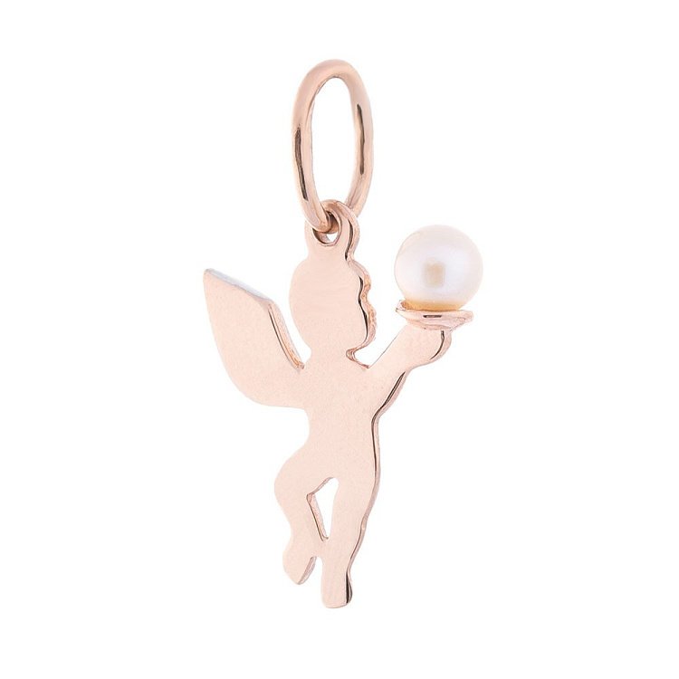 Золотий кулон "Ангел" (культ. прісн. перлини) п00733 від ювелірного магазину Онікс - 1