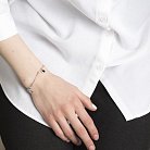 Серебряный браслет (эмаль, фианит) 141333 от ювелирного магазина Оникс - 6