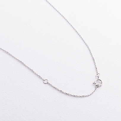 Золоте кольє "Хрестик" з діамантами колб0189va №3