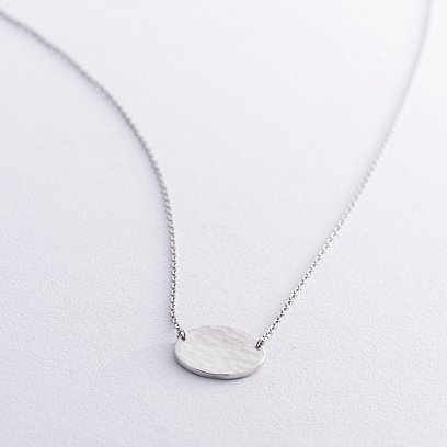 Серебряное колье "Солнечные зайчики" 181046 №4