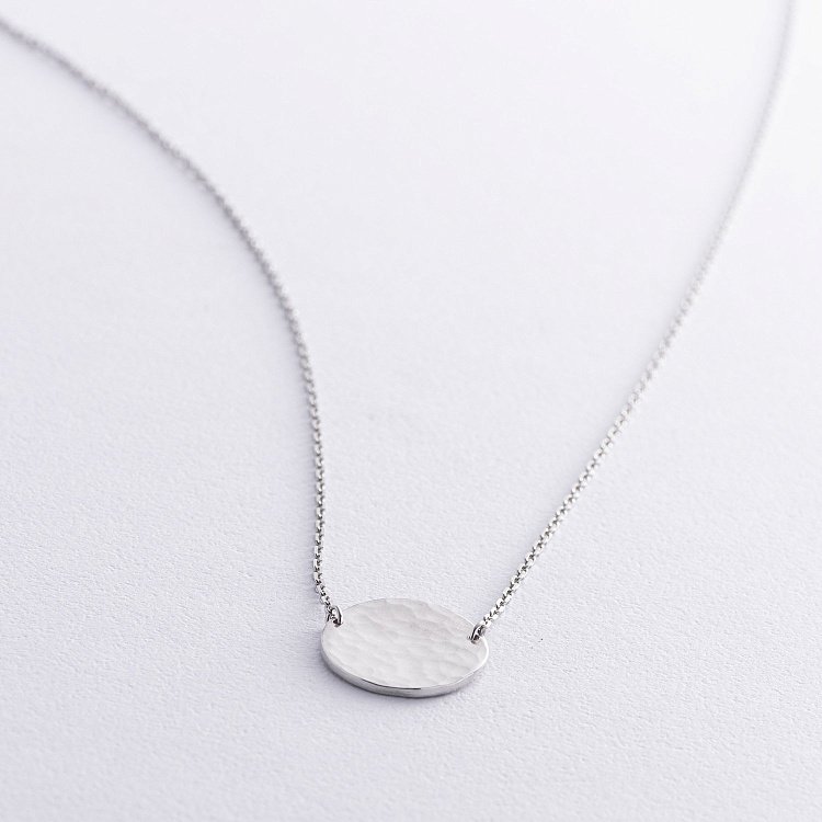 Серебряное колье "Солнечные зайчики" 181046 от ювелирного магазина Оникс - 3