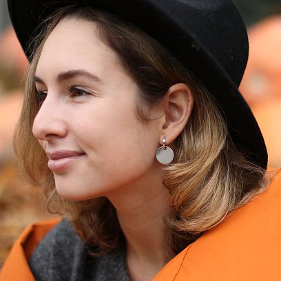 Золоті сережки Великі монетки с06508 №7