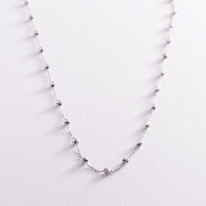 Кольє "Кульки" в білому золоті кол01971