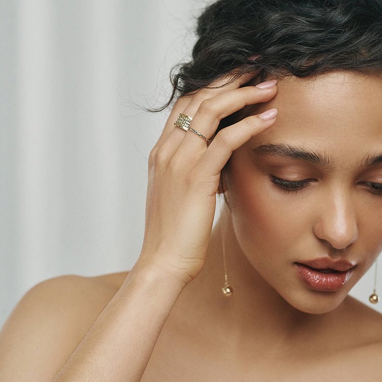 Каблучка "Gina" у жовтому золоті к07391 від ювелірного магазину Онікс - 18