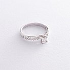 Золотое кольцо с бриллиантами Y017 от ювелирного магазина Оникс - 2