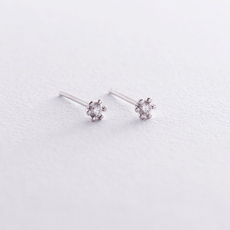 Золоті сережки-пусети (діамант) сб0157arp від ювелірного магазину Онікс