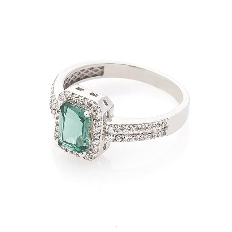 Золотые серьги с празиолитом с04173 от ювелирного магазина Оникс - 2