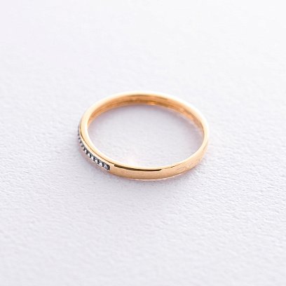 Кольцо в серебре (позолота, чернение) 112301 №2