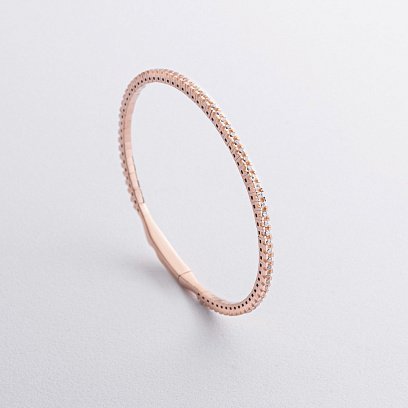 Золотий браслет "Clarice" з доріжкою каменів б05492