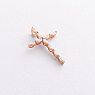 Крестик в красном золоте с бриллиантами пб0358lg от ювелирного магазина Оникс