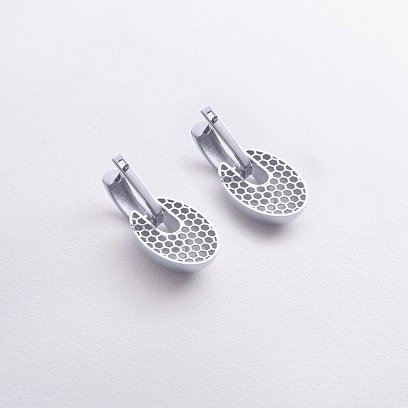 Серьги "Melaine" в белом золоте с09153 №6