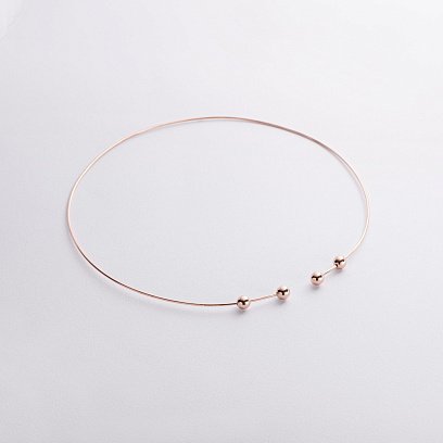 Кольє - чокер "Emilia" (червоне золото) з кульками кол02601 №2