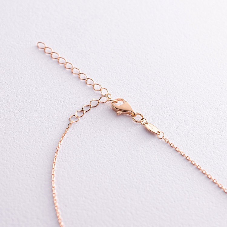 Колье - цепочка "Шарики" в красном золоте кол02224 от ювелирного магазина Оникс - 7