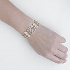 Золотой браслет с фианитами б01651 от ювелирного магазина Оникс - 2