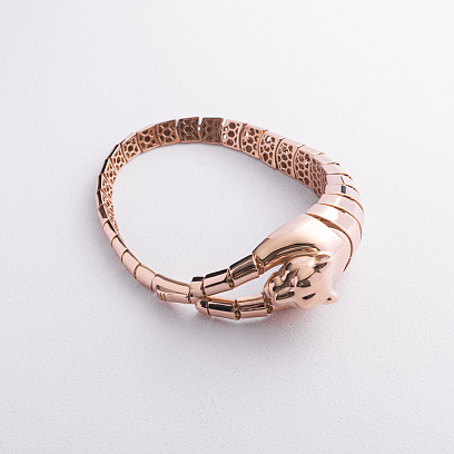 Браслет "Пантера" у червоному золоті б05828 №7