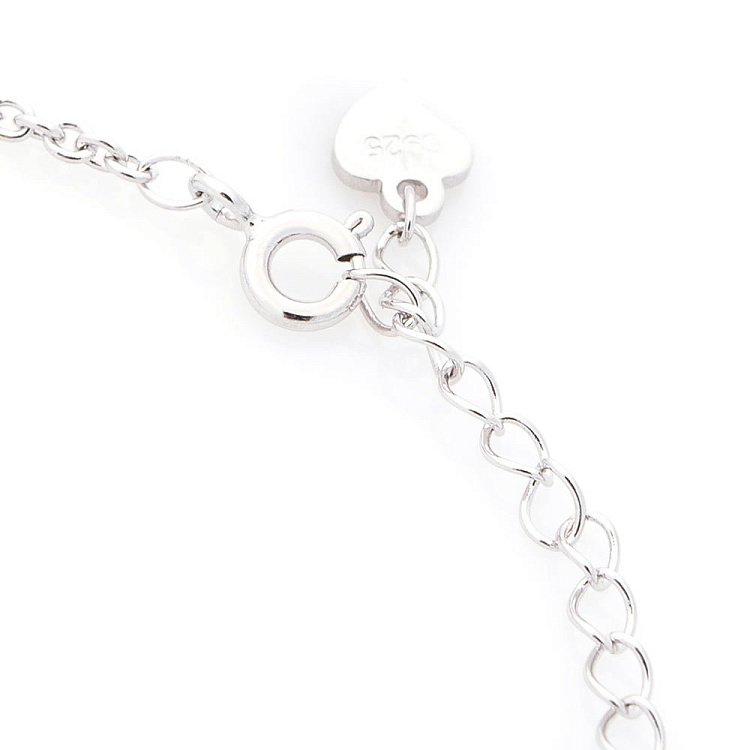 Серебряный браслет с клевером и буквой "D" (фианиты) 141292 от ювелирного магазина Оникс - 1