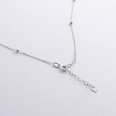 Колье "Шарики" в белом золоте кол02487 №3