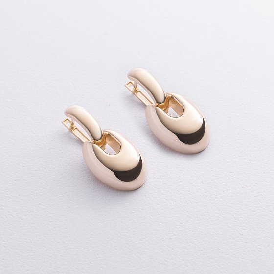Сережки "Melaine" у жовтому золоті с09150 №2