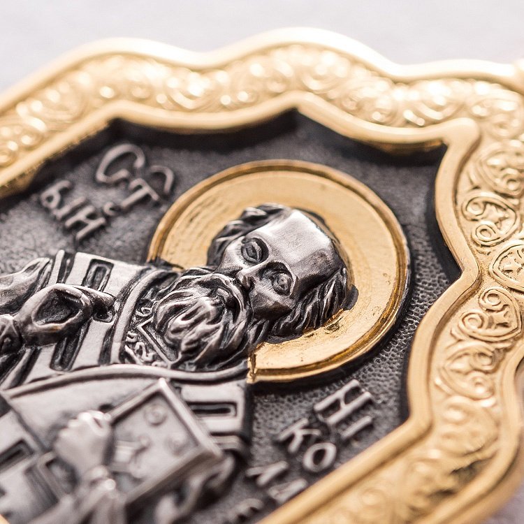 Ладанка "Святитель Миколай Чудотворець" 132898 від ювелірного магазину Онікс - 6