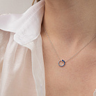 Золоте кольє з діамантами і сапфірами колб0160lg от ювелирного магазина Оникс - 3